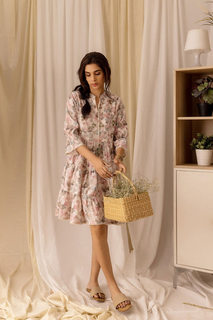 Women White Embellished A-Line Dress - Buy Best Ethnic Wear for Women & Girls | Daily Woman - 