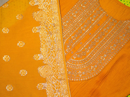 Yellow Ethnic Motifs Straight Kurta & Trousers With Dupatta - Buy Best Ethnic Wear for Women & Girls | Daily Woman - 